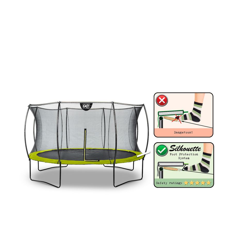 Silhouette Trampolin ø366cm - grün