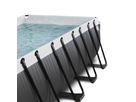 Pool inkl. Sandfilterpumpe 400x200x122 cm - Black Leather