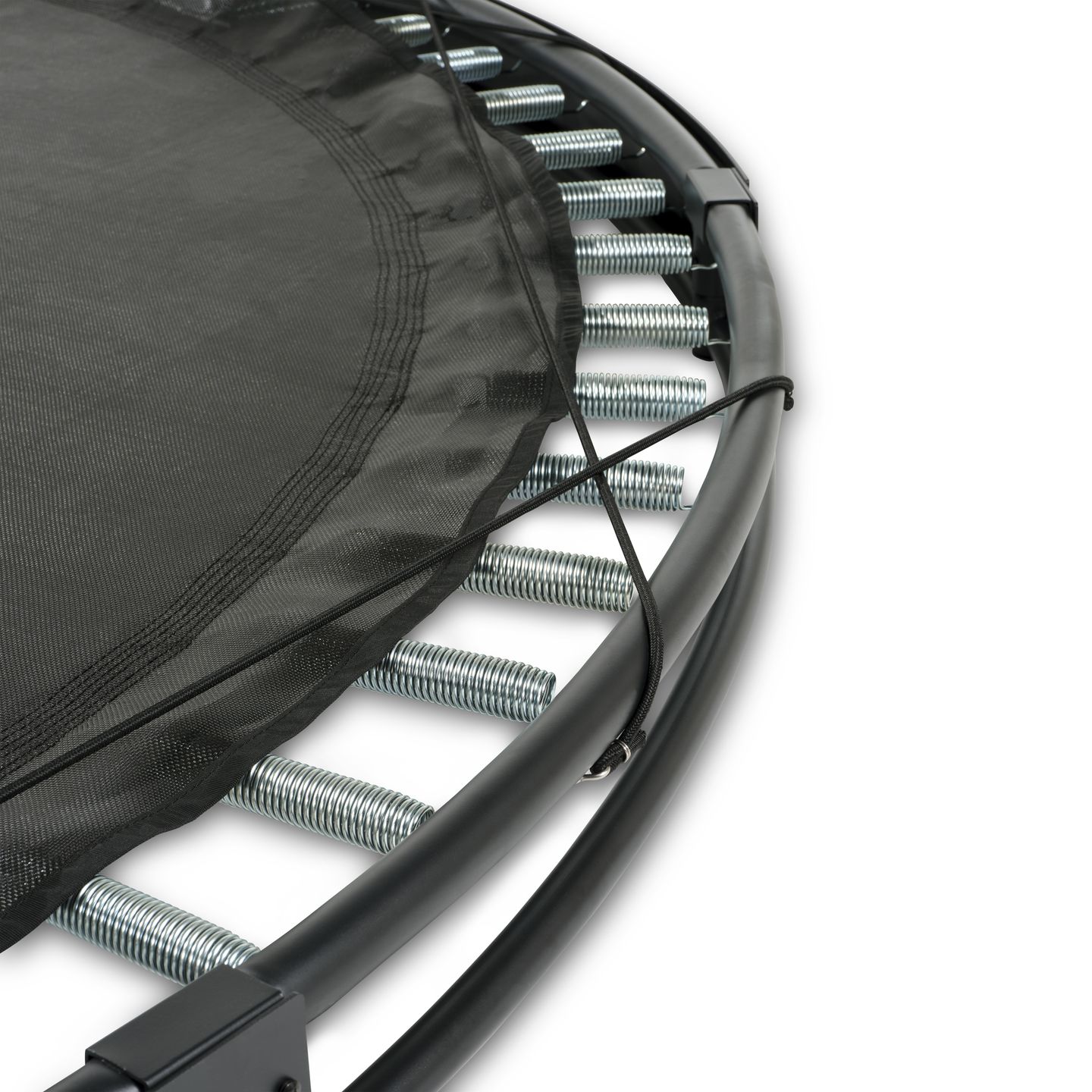 InTerra ebenerdige sports Trampolin ø427cm - schwarz