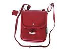 Lenkertasche Rucksack Leder rot
