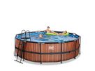 Pool inkl. Sandfilterpumpe 450x122 cm - Wood