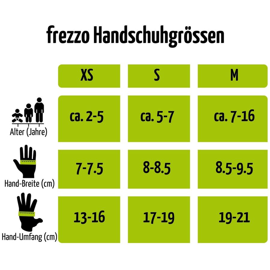 Kinder Kurzfinger-Handschuh frezzo Rowdy Frog grün