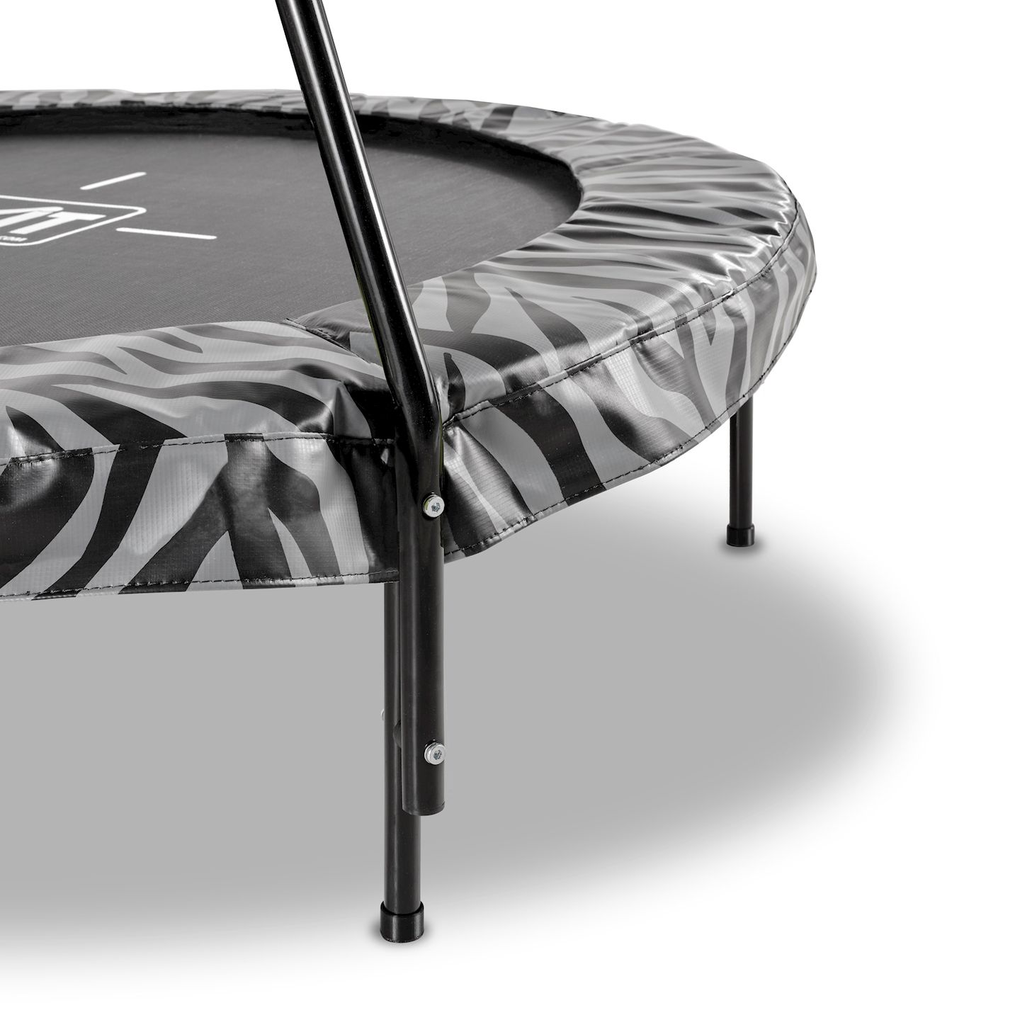 Tiggy junior Trampolin mit Bügel ø140cm - schwarz/grau
