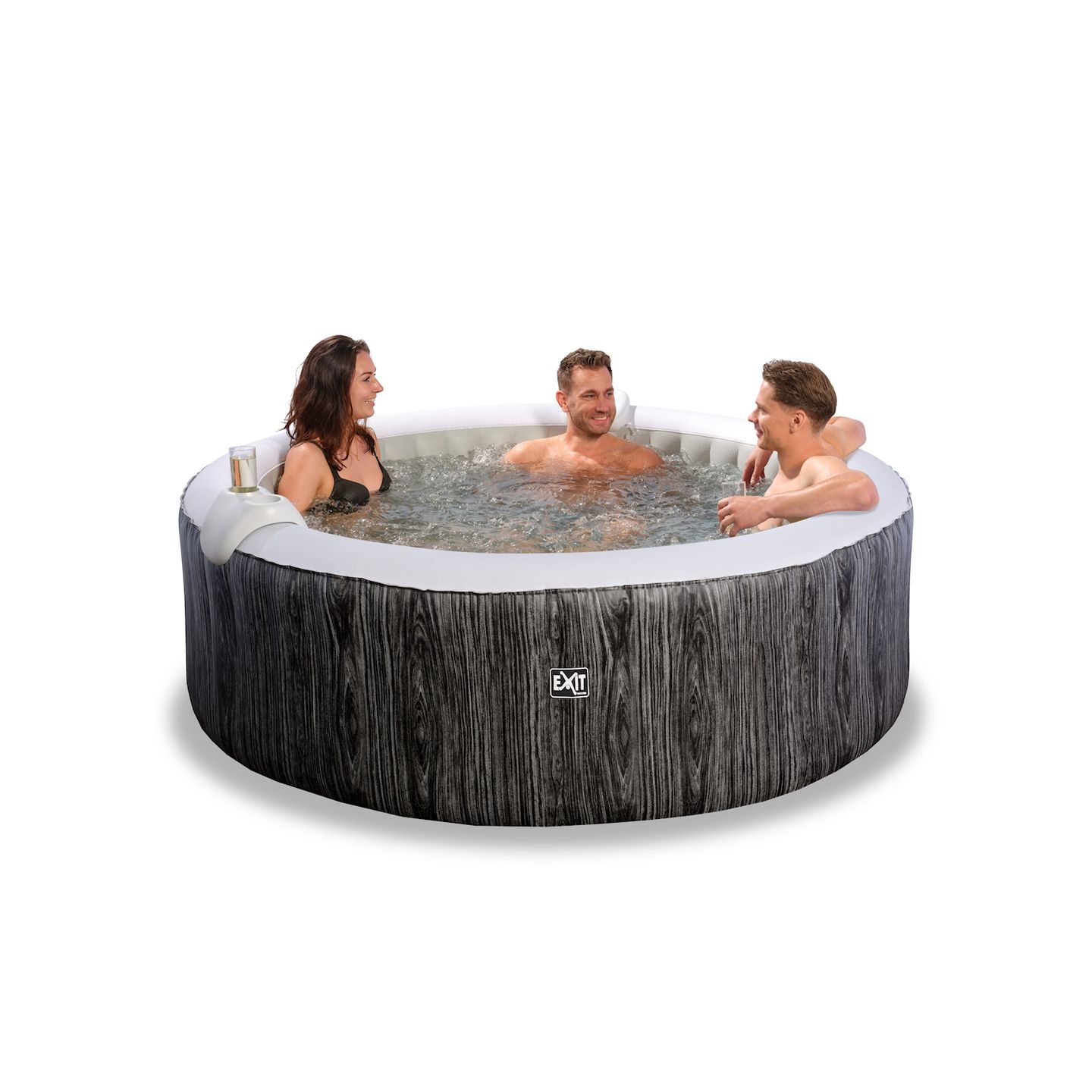 Kopfstütze und Getränkehalter für aufblasbaren Whirlpool