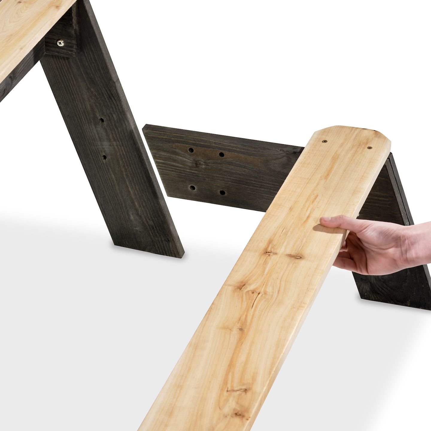 Aksent Sand,- Wasser- und Picknicktisch (2 Bänke) mit Sonnenschirm und Gartenwerkzeugen