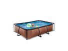 Pool inkl. Kartuschenfilter Pumpe 300x200x65 cm - Wood