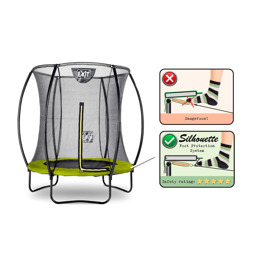 Silhouette Trampolin ø183cm - grün