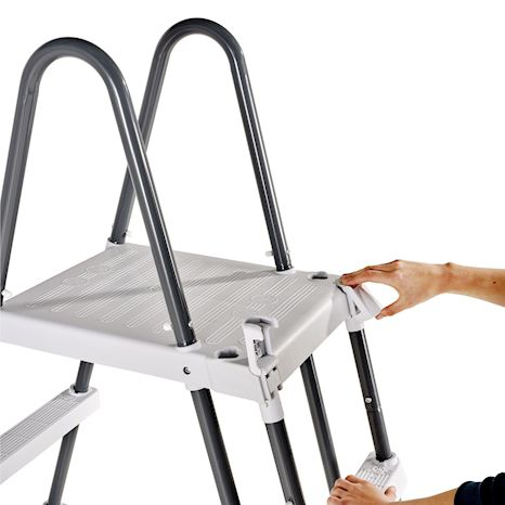 Pool Leiter Rahmenhöhe 107-127cm