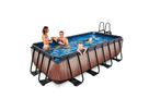 Pool inkl. Sandfilterpumpe 400x200x100 cm - Wood