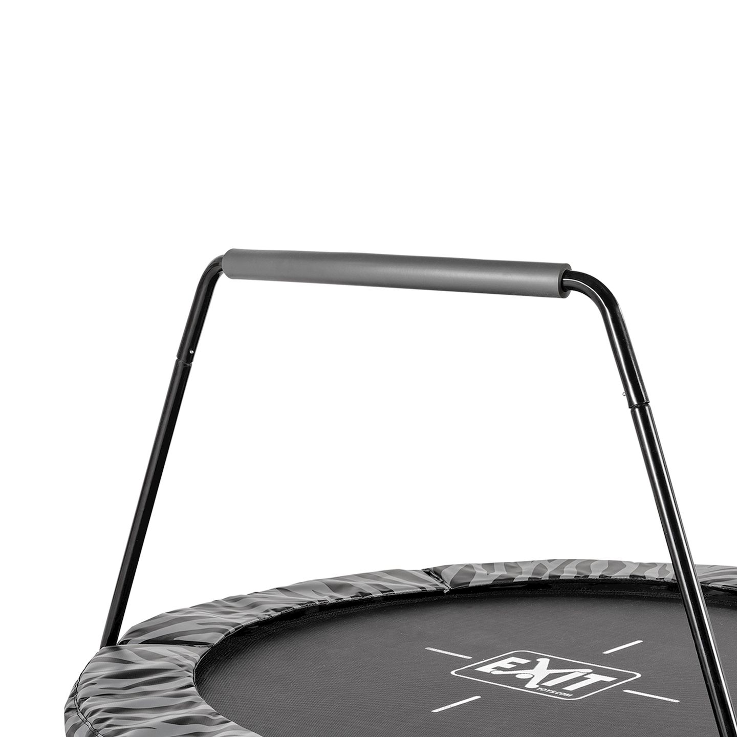Tiggy junior Trampolin mit Bügel ø140cm - schwarz/grau
